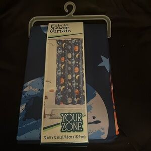 NEW Fabric Shower Curtain-Outerspace